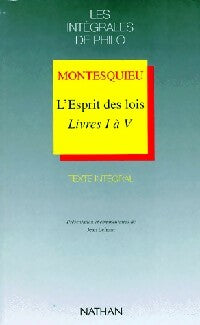 Livrenpoche : L'esprit des lois (Livres I à V) - Charles De Montesquieu - Livre