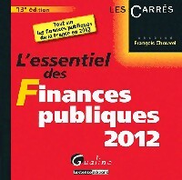 Livrenpoche : L'essentiel des finances publiques 2012 - François Chouvel - Livre
