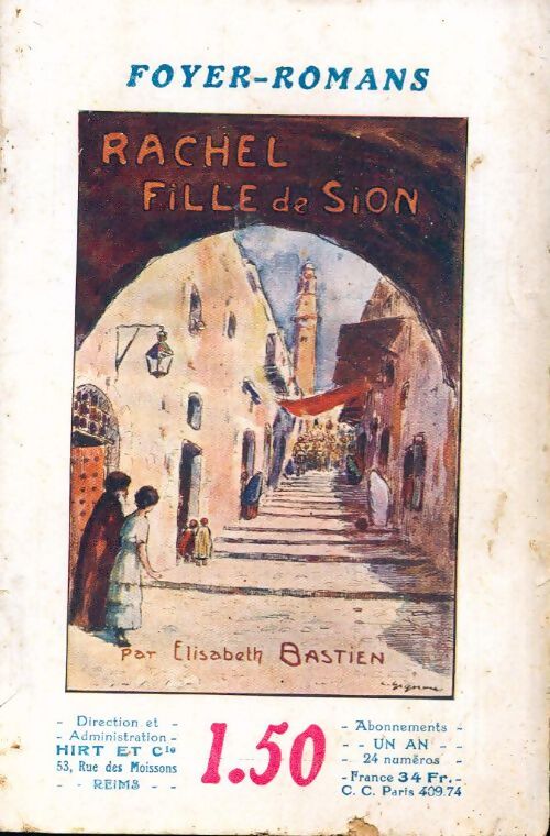 Rachel, fille de Sion - Elisabeth Bastien - Livre