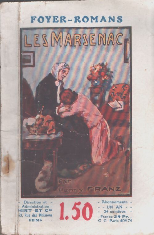 Les Marsenac - Henri Franz - Livre
