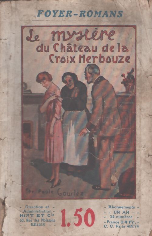 Le mystère du château de la Croix-Herbouze - Paul Gourlez - Livre