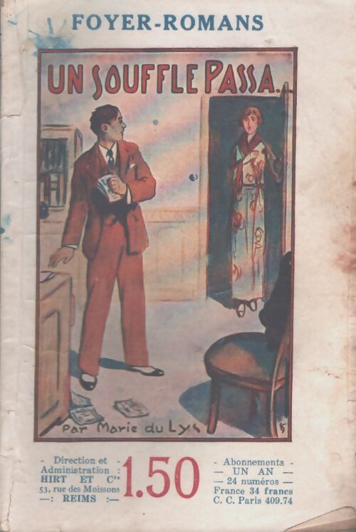 Un souffle passa - Marie Du Lys - Livre
