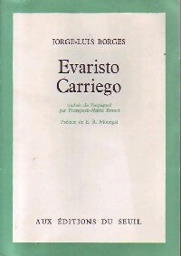 Livrenpoche : Evaristo Carriego - Jorge Luis Borges - Livre