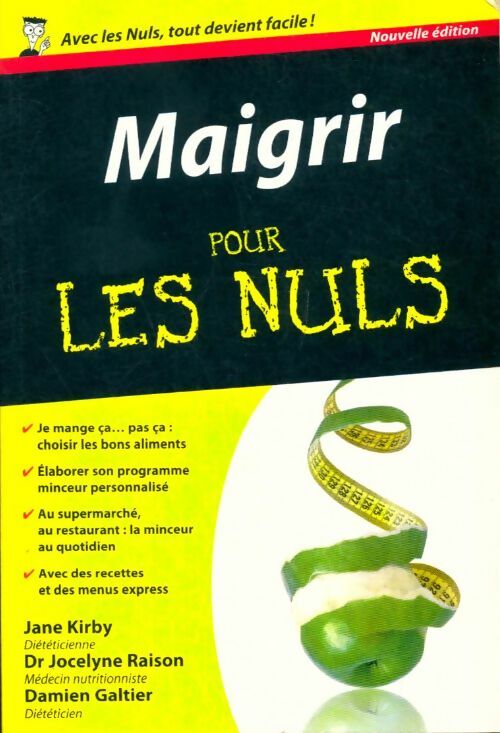 Livrenpoche : Maigrir pour les nuls - Jane Kirby - Livre