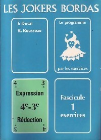 Livrenpoche : Expression et rédaction 4e-3e fascicule 1 : exercices - renée Rousseau, François Duval - Livre