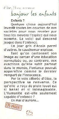 Livrenpoche : Bonjour les enfants - Elise - Livre