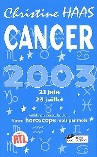 Livrenpoche : Cancer 2003 - Christine Haas - Livre
