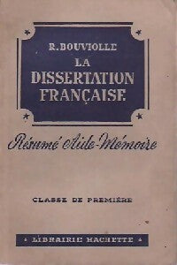 Livrenpoche : La dissertation Française - R Bouviolle - Livre