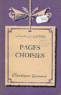 Livrenpoche : Pages choisies - Théophile Gautier - Livre