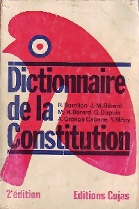 Dictionnaire de la constitution - Collectif - Livre