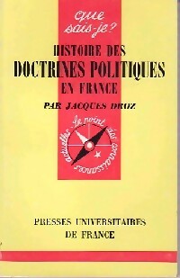 Livrenpoche : Histoire des doctrines politiques en France - Jacques Droz - Livre