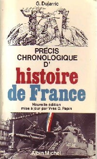 Livrenpoche : Précis chronologique d'histoire de France - G Dujarric - Livre