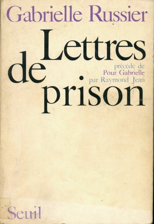 Livrenpoche : Lettres de prison - Gabrielle Russier - Livre