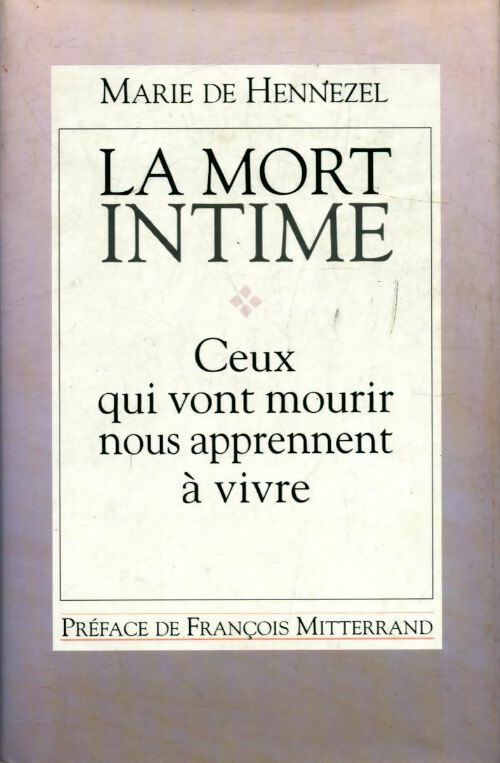 Livrenpoche : La mort intime - Marie De Hennezel - Livre