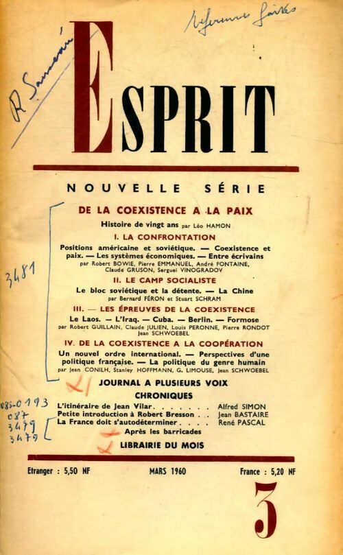Livrenpoche : Esprit n°282 : Y a-t-il encore des biens non marchands ? - Collectif - Livre