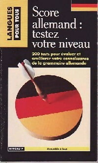 Livrenpoche : Score allemand : testez votre niveau - Jean-Paul Vernon - Livre