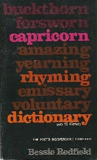 Livrenpoche : Capricorn rhyming dictionnary - Bessie Redfield - Livre