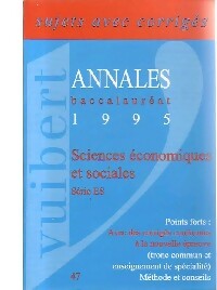 Livrenpoche : Annales 1995 Sciences économiques et sociales, séries ES - Alexandre Minda - Livre