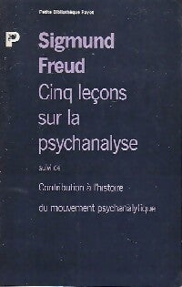 Livrenpoche : Cinq leçons sur la psychanalyse - Sigmund Freud - Livre