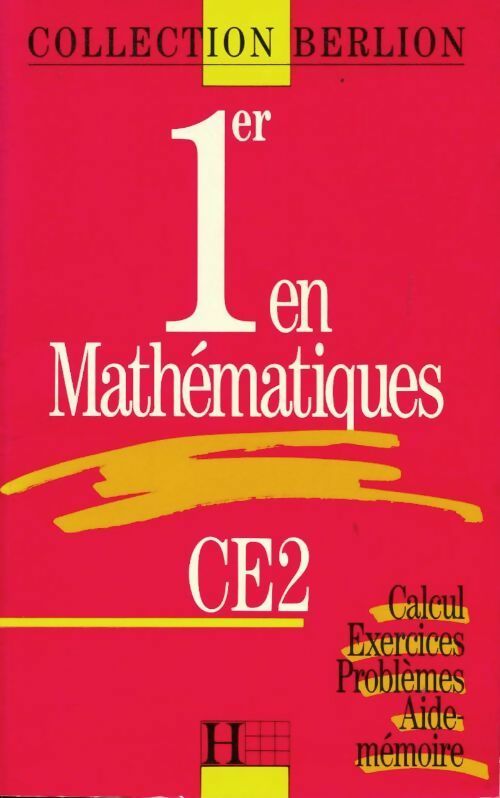 1er en mathématiques CE2 - René Frantz -  Berlion - Livre