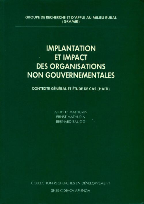 Livrenpoche : Implantation et impact des organisations non gouvernementales - Collectif - Livre