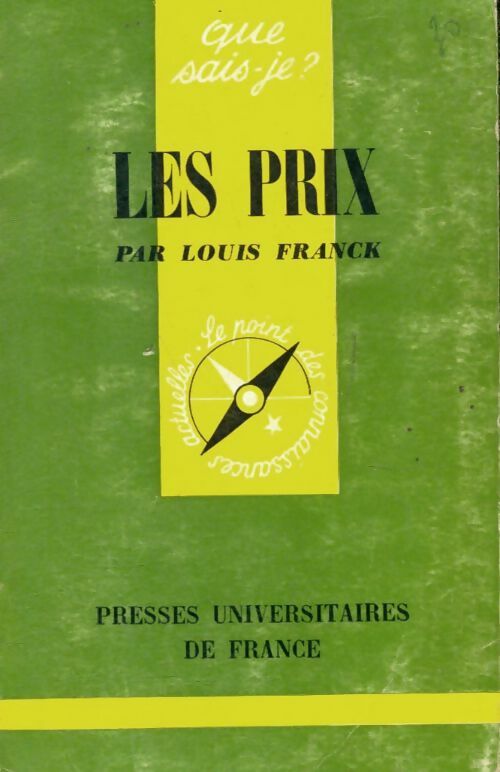 Livrenpoche : Les prix - Louis Franck - Livre