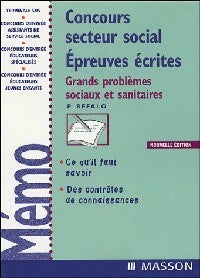 Livrenpoche : Concours secteur social. Epreuves écrites - Patrick Refalo - Livre