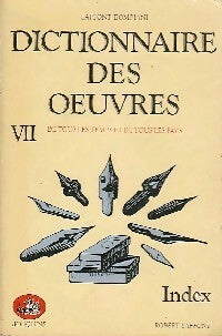 Livrenpoche : Dictionnaire des oeuvres Tome VII : Index - V. Bompiani - Livre