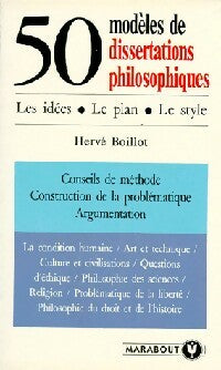 Livrenpoche : 50 Modèles de dissertations philosophiques - Hervé Boillot - Livre