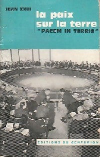 Livrenpoche : La paix sur la terre : "Pacem in terris" - Jean XXIII - Livre