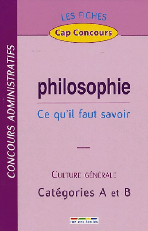 Livrenpoche : Philosophie : Catégories A et B - Inconnu - Livre