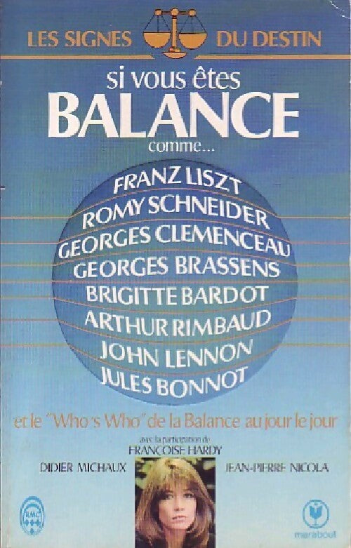 Si vous êtes Balance comme... - Françoise Hardy, Jean-Pierre Nicola, Didier Michaux - Livre