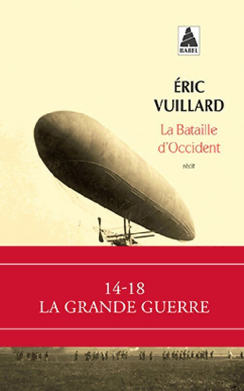 Livrenpoche : La bataille d'occident - Eric Vuillard - Livre