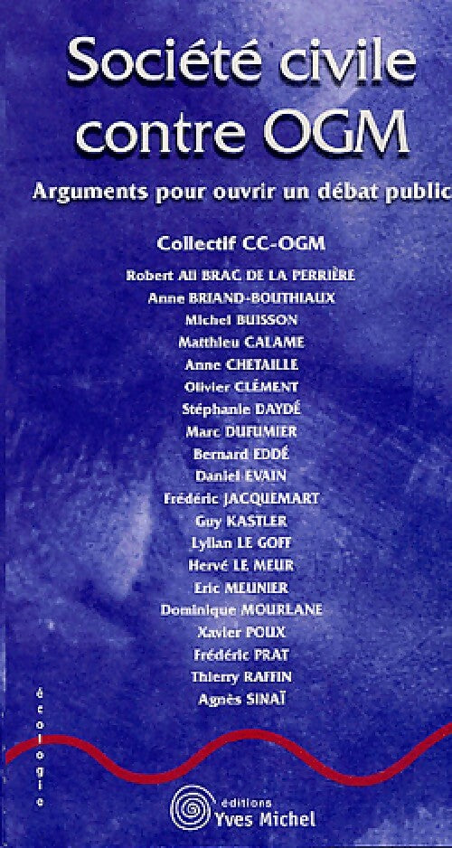 Livrenpoche : Société civile contre OGM - Collectif - Livre