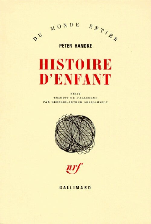 Livrenpoche : Histoire d'enfant - Peter Handke - Livre