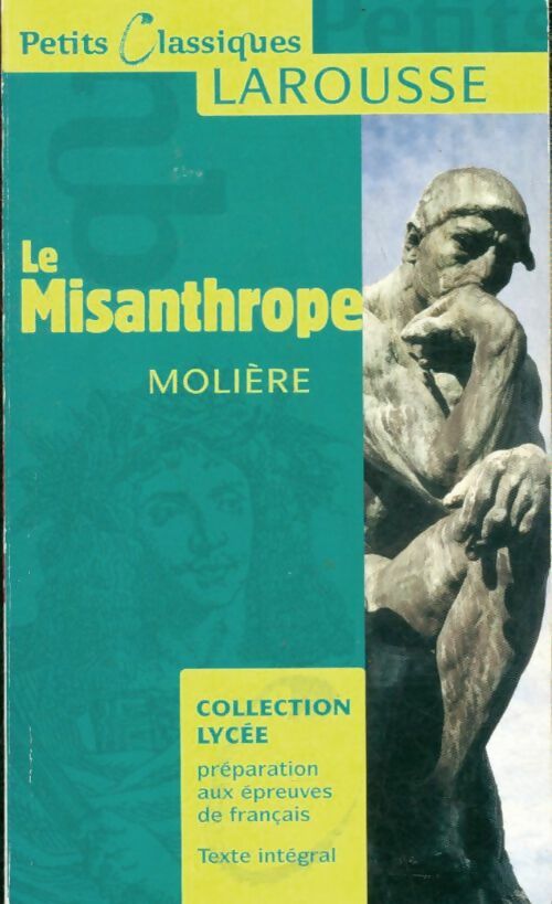 Livrenpoche : Le misanthrope - Molière - Livre