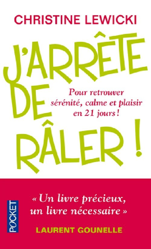 Livrenpoche : J'arrête de râler - Christine Lewicki - Livre