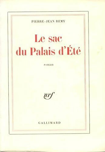 Livrenpoche : Le sac du palais d'été - Pierre-Jean Rémy - Livre