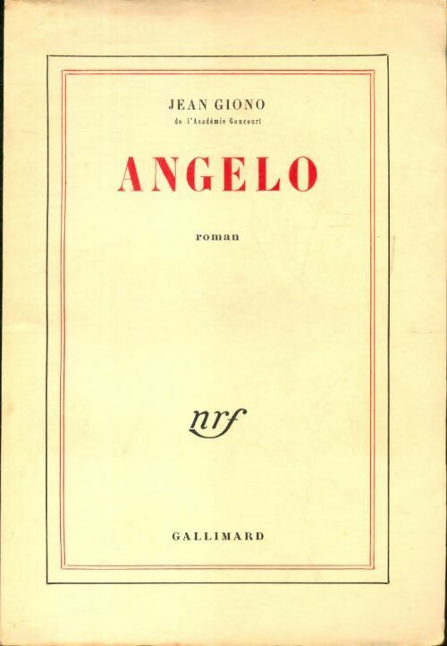 Livrenpoche : Angelo - Jean Giono - Livre