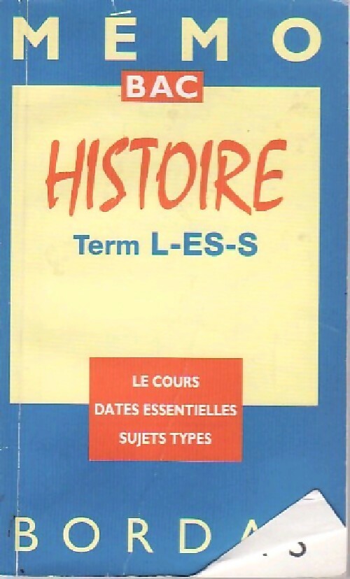 Livrenpoche : Histoire. Term L-ES-S - Georges Riggi - Livre
