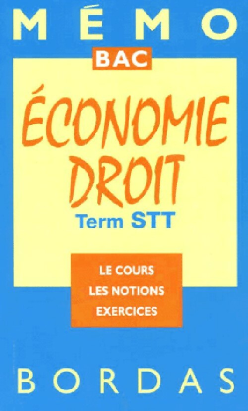 Livrenpoche : Economie, droit. Trem STT - Renée Daube, Jean-Paul Moiraud - Livre
