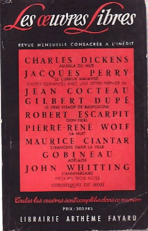 Livrenpoche : Au-dela du mur / Le curieux malavisé / Le vrai visage de Raspoutine / Don Fidel / La nuit / Etrangers dans la ville / L'anniversaire - Collectif - Livre