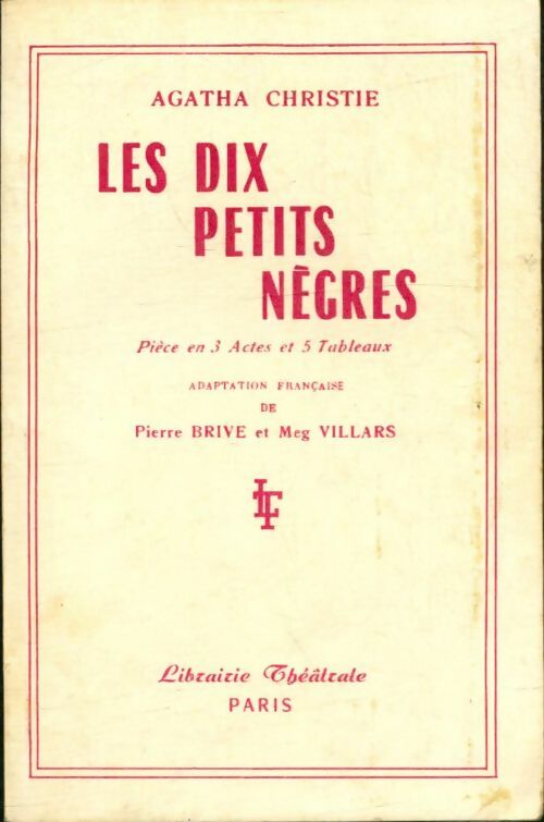 Livrenpoche : Les dix petits nègres - Agatha Christie - Livre