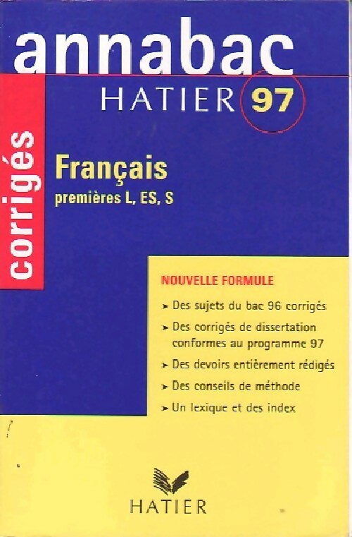 Livrenpoche : Français année 1997, premières L, ES, S - Sylvie Azerad - Livre