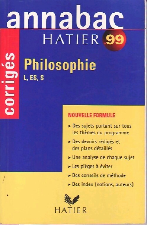 Livrenpoche : Philosophie année 1999  : séries L, ES, S - Maxime Baltimore, Jacques Dugommier, Denis Gabriel, Julie Vaucanson - Livre