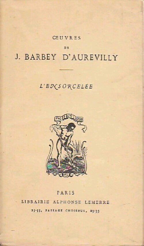 L'ensorcelée - Jules Barbey D'Aurevilly - Livre