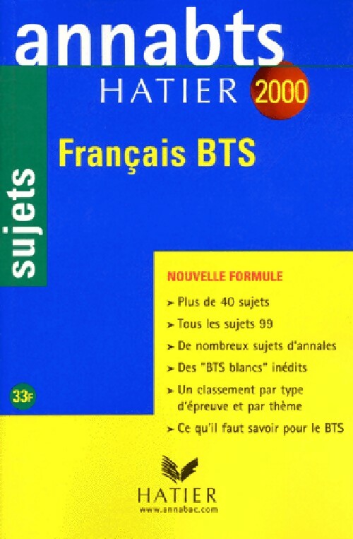 Livrenpoche : Français BTS sujets 2000 - Anne Boyer-Vidal - Livre