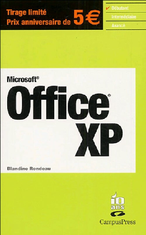 Office XP - Blandine Rondeau -  Se former en 1 jour - Livre