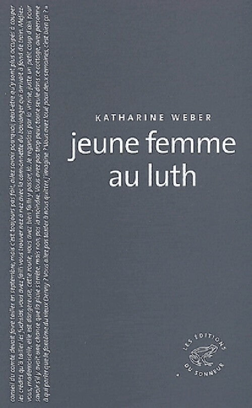 Livrenpoche : La jeune femme au luth - Katharine Weber - Livre