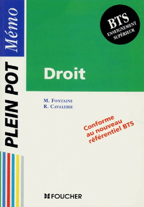 Livrenpoche : Droit BTS - R. Cavalerie - Livre